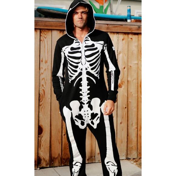 Tipsy Elves Skeleton Costume Onsie - Picture 1 of 11